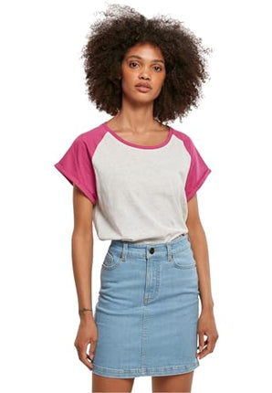 Urban Classics Women's Contrast Raglan Tee T-Shirt