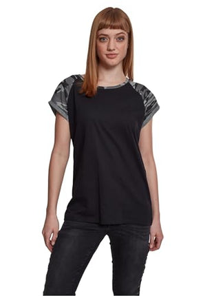 Urban Classics Women's Contrast Raglan Tee T-Shirt