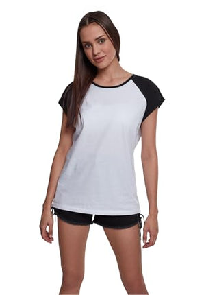 Urban Classics Women's Contrast Raglan Tee T-Shirt