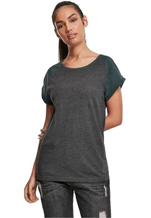 Urban Classics Women's Contrast Raglan Tee T-Shirt