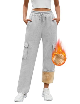 Womens Fleece Lined Joggers Pant uk sale