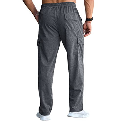 Mens Cargo Joggers Trousers Tracksuit Bottoms UK