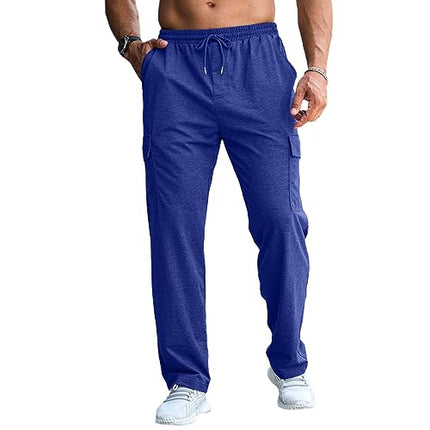 Mens Cargo Joggers Trousers Tracksuit Bottoms UK