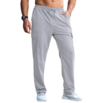 Mens Cargo Joggers Trousers Tracksuit Bottoms UK