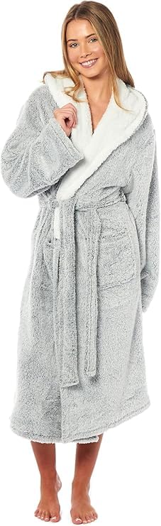 BLOOM BLENDS Women's Hooded Bathrobe uk