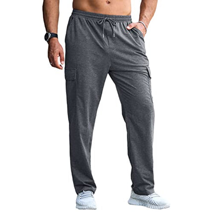 Mens Cargo Joggers Trousers Tracksuit Bottoms UK