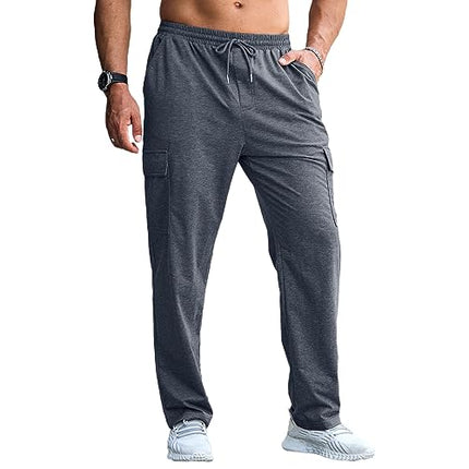 Mens Cargo Joggers Trousers Tracksuit Bottoms UK