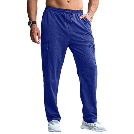 Mens Cargo Joggers Trousers Tracksuit Bottoms UK