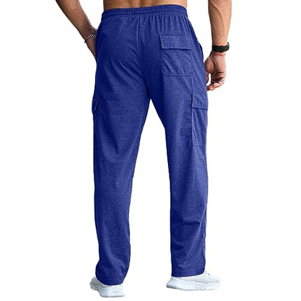 Mens Cargo Joggers Trousers Tracksuit Bottoms UK