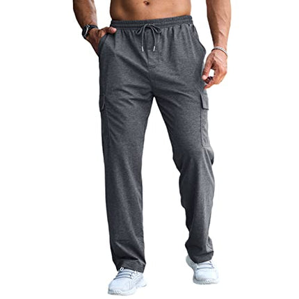 Mens Cargo Joggers Trousers Tracksuit Bottoms UK