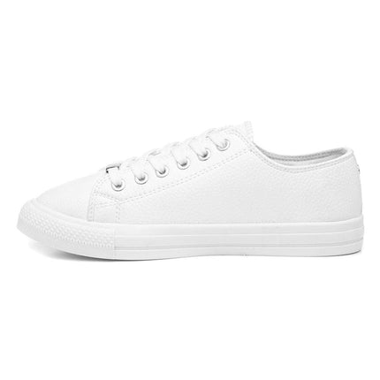 Lilley Polly Womens Lace Up Shoe in White