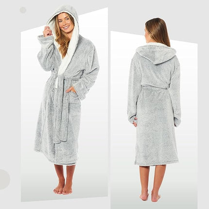 BLOOM BLENDS Women's Hooded Bathrobe uk