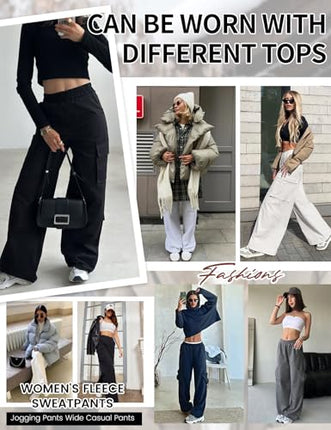 Womens Fleece Lined Joggers Pant uk sale