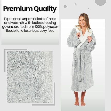 BLOOM BLENDS Women's Hooded Bathrobe uk