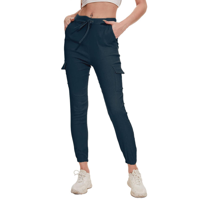 Women Stretchy Cuffed Trousers uk