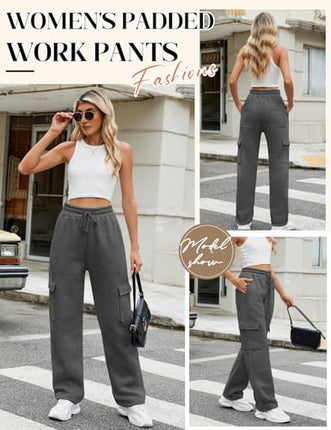 Womens Fleece Lined Joggers Pant uk sale