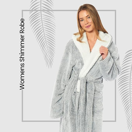 BLOOM BLENDS Women's Hooded Bathrobe uk