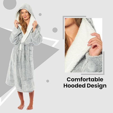 BLOOM BLENDS Women's Hooded Bathrobe uk