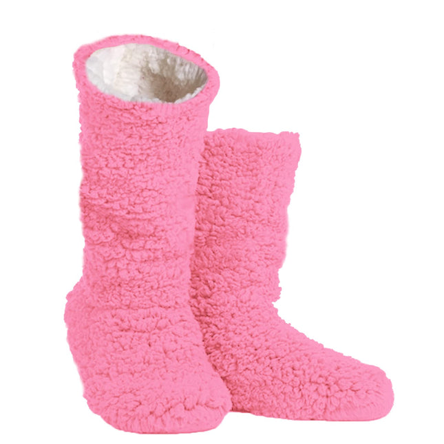 TOSKATOK Ladies Girls Cosy Warm Microfibre Fleece Boot Slippers