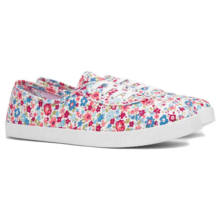 Lilley Pippa Womens Multi Floral Canvas Shoe