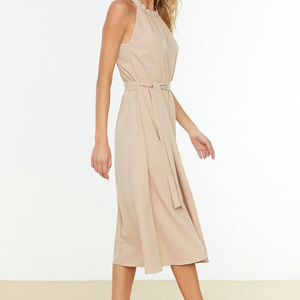 Women's Midi A-Line Regular Fit Woven Dress uk