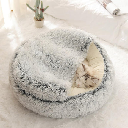 Plush Donut Dog And Cat sleeping Fluffy Bed uk