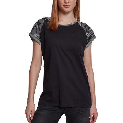 Urban Classics Women's Contrast Raglan Tee T-Shirt