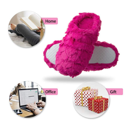 Tofern Women Fluffy Slippers for home uk