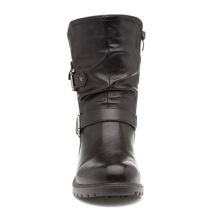 Lilley Minnie Womens Black Heeled Calf Boot