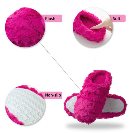 Tofern Women Fluffy Slippers for home uk