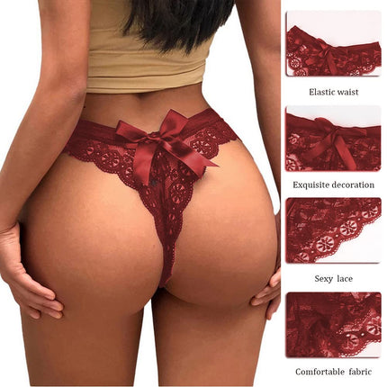 ROSVAJFY Women’s Sexy Panties Bowknot Underwear