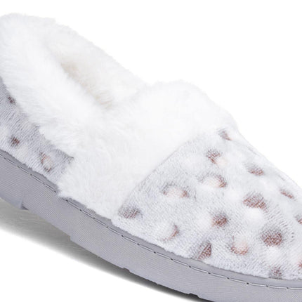 The Slipper Company Liz Womens Snow Leopard Full