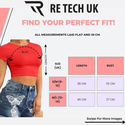 Re Tech UK - Women's Basic Ladies Short Sleeve uk