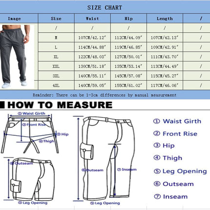 Mens Cargo Joggers Trousers Tracksuit Bottoms UK