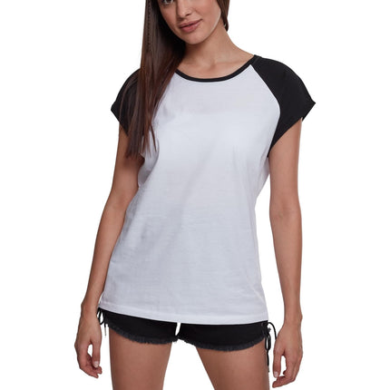 Urban Classics Women's Contrast Raglan Tee T-Shirt