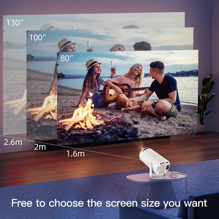 Mini Projector with WIFI 6 and Bluetooth, 4K 1080P uk