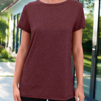 AirMood Women Summer Casual Round Neck Tee Tops