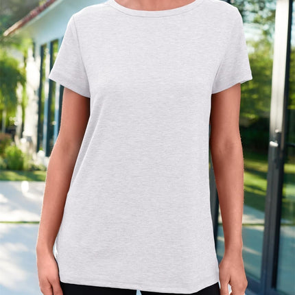 AirMood Women Summer Casual Round Neck Tee Tops