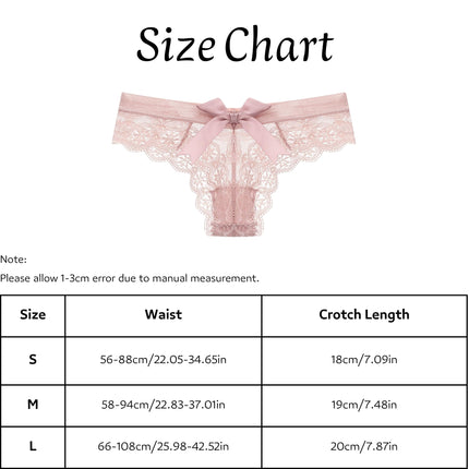 ROSVAJFY Women’s Sexy Panties Bowknot Underwear