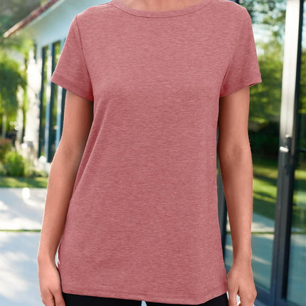 AirMood Women Summer Casual Round Neck Tee Tops