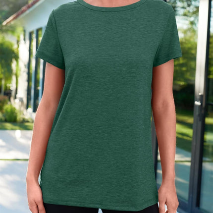 AirMood Women Summer Casual Round Neck Tee Tops