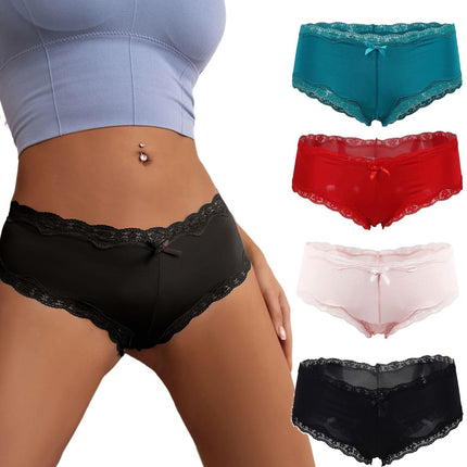 Women's Knickers Lace Satin Panties, Ladies Stretchy  uk