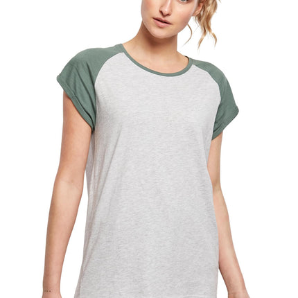 Urban Classics Women's Contrast Raglan Tee T-Shirt