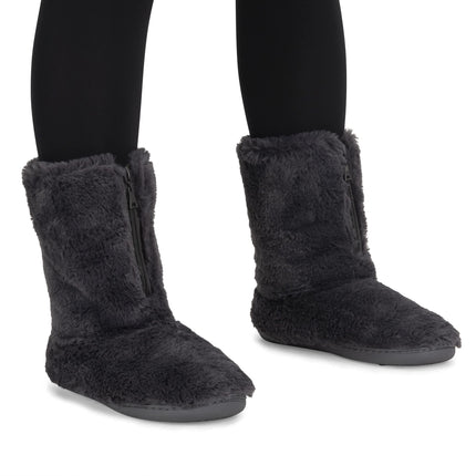 Polar Womens Zipper Boot Slippers uk