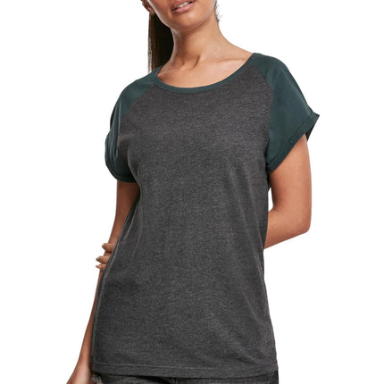 Urban Classics Women's Contrast Raglan Tee T-Shirt