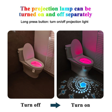 AVEKI Motion Sensor Toilet Night Light, 16 Colour, Usb Recharge uk