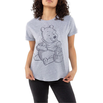 Disney Women's Winnie The Pooh Sketch T-Shirt