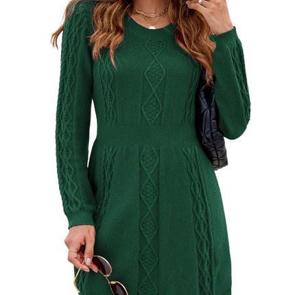 Nadeer Jumper Dress for Women Crew Neck Sweater 2025