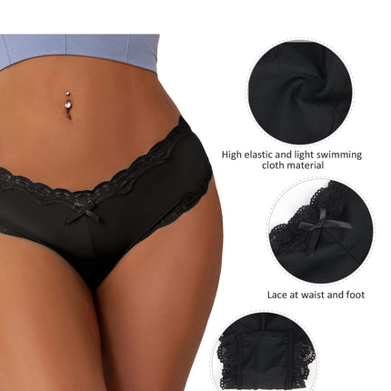 Women's Knickers Lace Satin Panties, Ladies Stretchy  uk