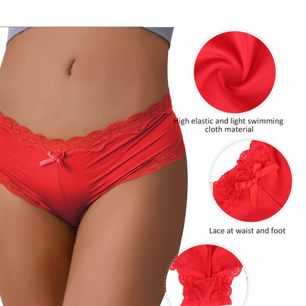 Women's Knickers Lace Satin Panties, Ladies Stretchy  uk